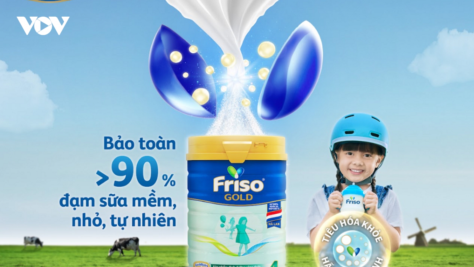 Friso tiên phong công nghệ xử lý nhiệt một lần, bảo toàn đạm mềm nhỏ tự nhiên