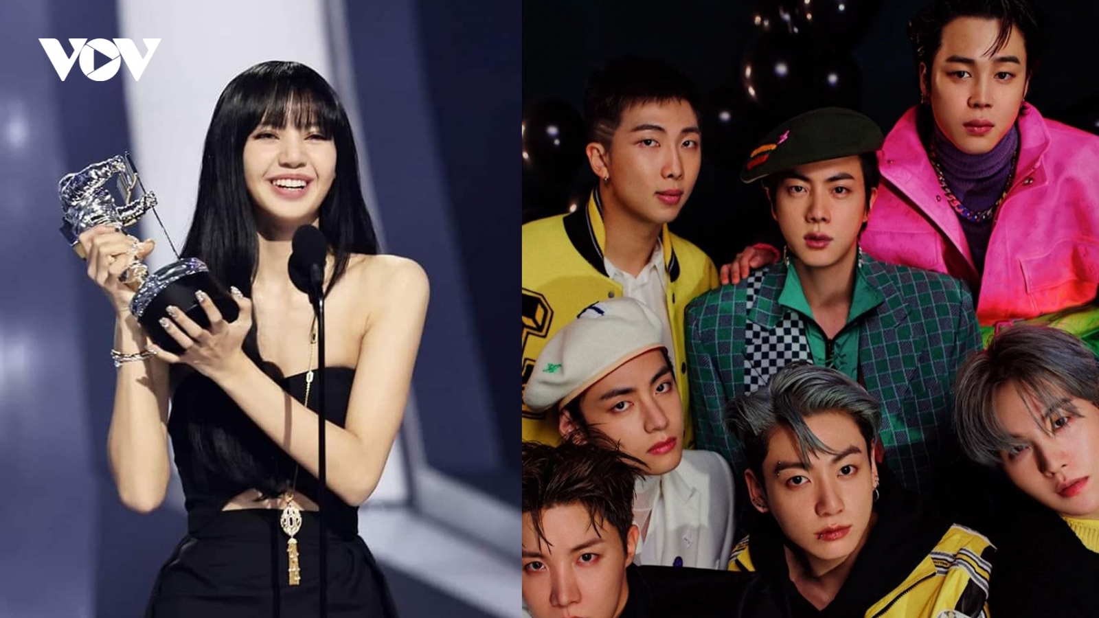 Lisa (BLACKPINK) làm nên lịch sử, BTS thắng 4 năm liên tiếp tại VMAs 2022