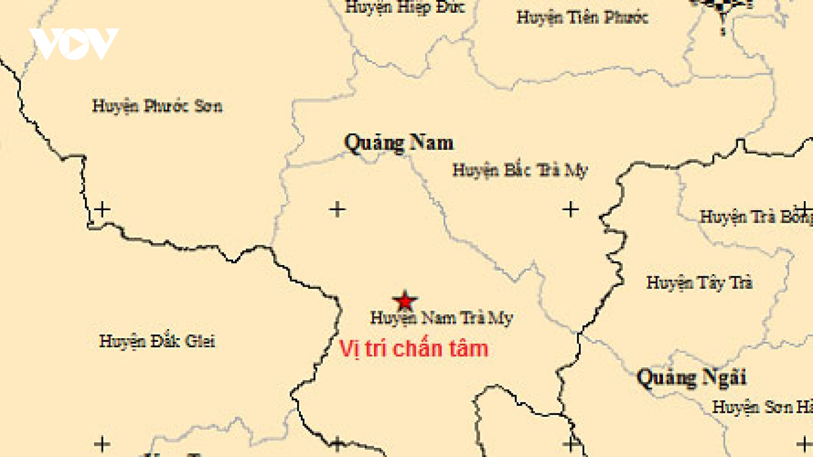 Ghi nhận nhiều trận động đất trong ngày ở Quảng Nam và Kon Tum