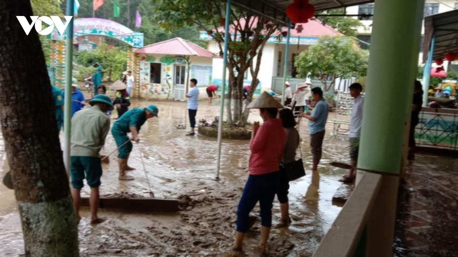 Mưa lớn gây nhiều thiệt hại tại thành phố Điện Biên Phủ