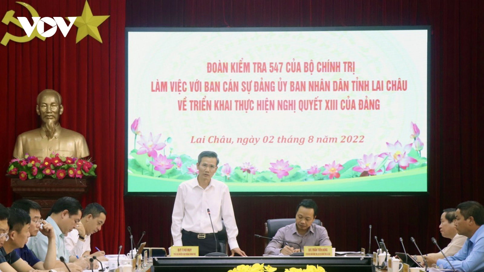Kiểm tra việc thực hiện Nghị quyết Đại hội XIII của Đảng tại Lai Châu