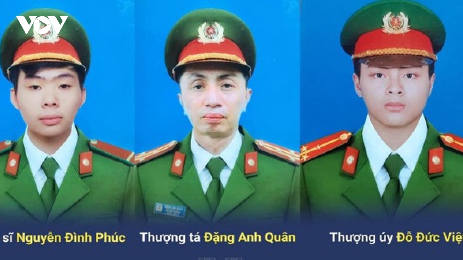 Truy tặng Bằng khen cho 3 chiến sĩ dũng cảm hy sinh khi chữa cháy