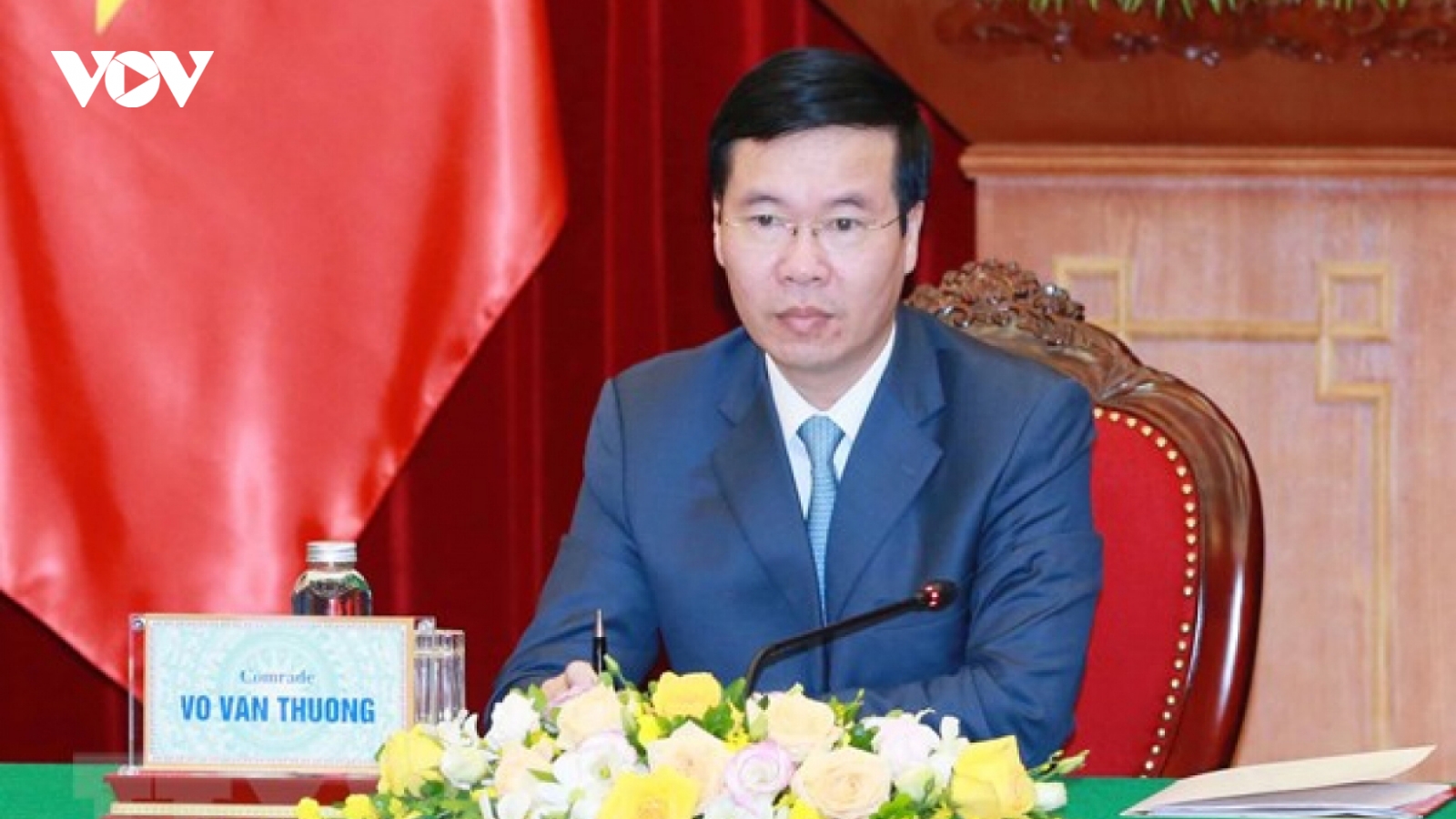 Thường trực Ban Bí thư Võ Văn Thưởng hội kiến Thủ tướng Hàn Quốc