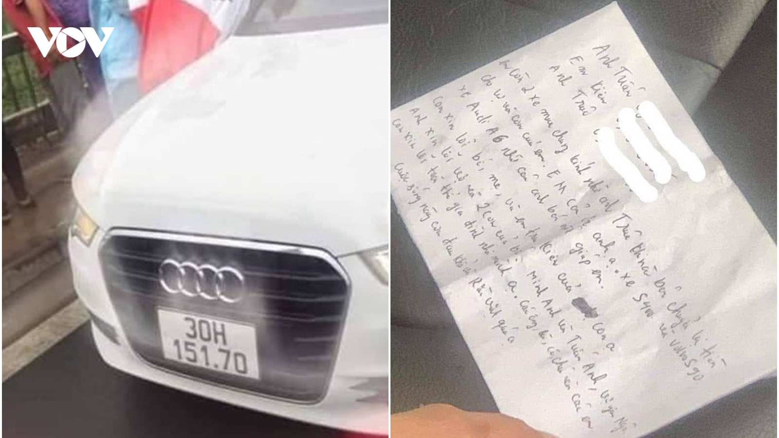 Người đàn ông tử vong dưới chân cầu Nhật Tân là chủ nhân chiếc xe Audi