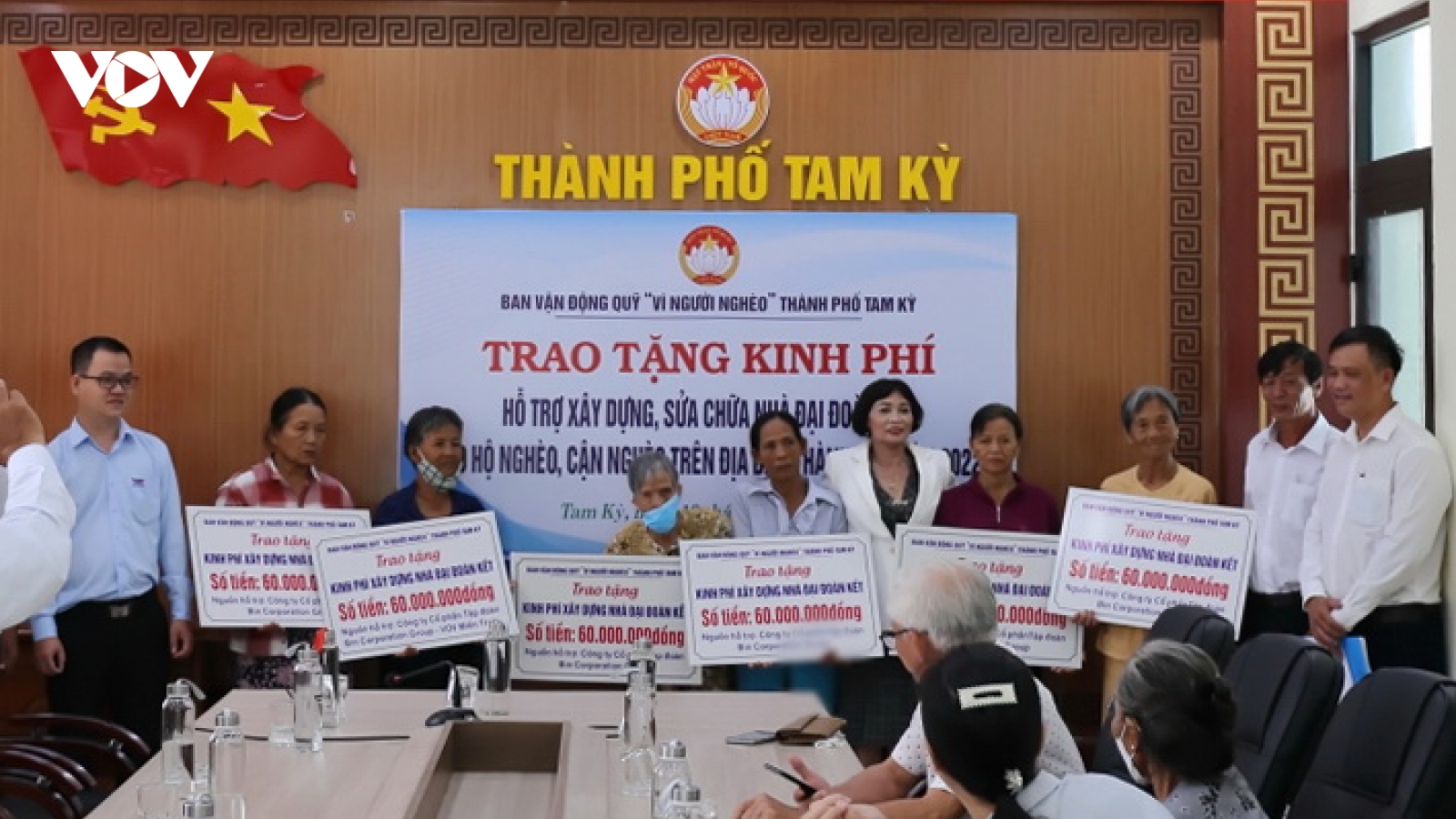 BIN Corporation và VOV miền Trung hỗ trợ kinh phí xây 6 ngôi nhà tặng hộ nghèo