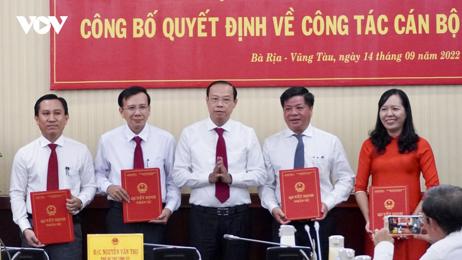 Bà Rịa - Vũng Tàu điều động, bổ nhiệm nhiều vị trí lãnh đạo chủ chốt