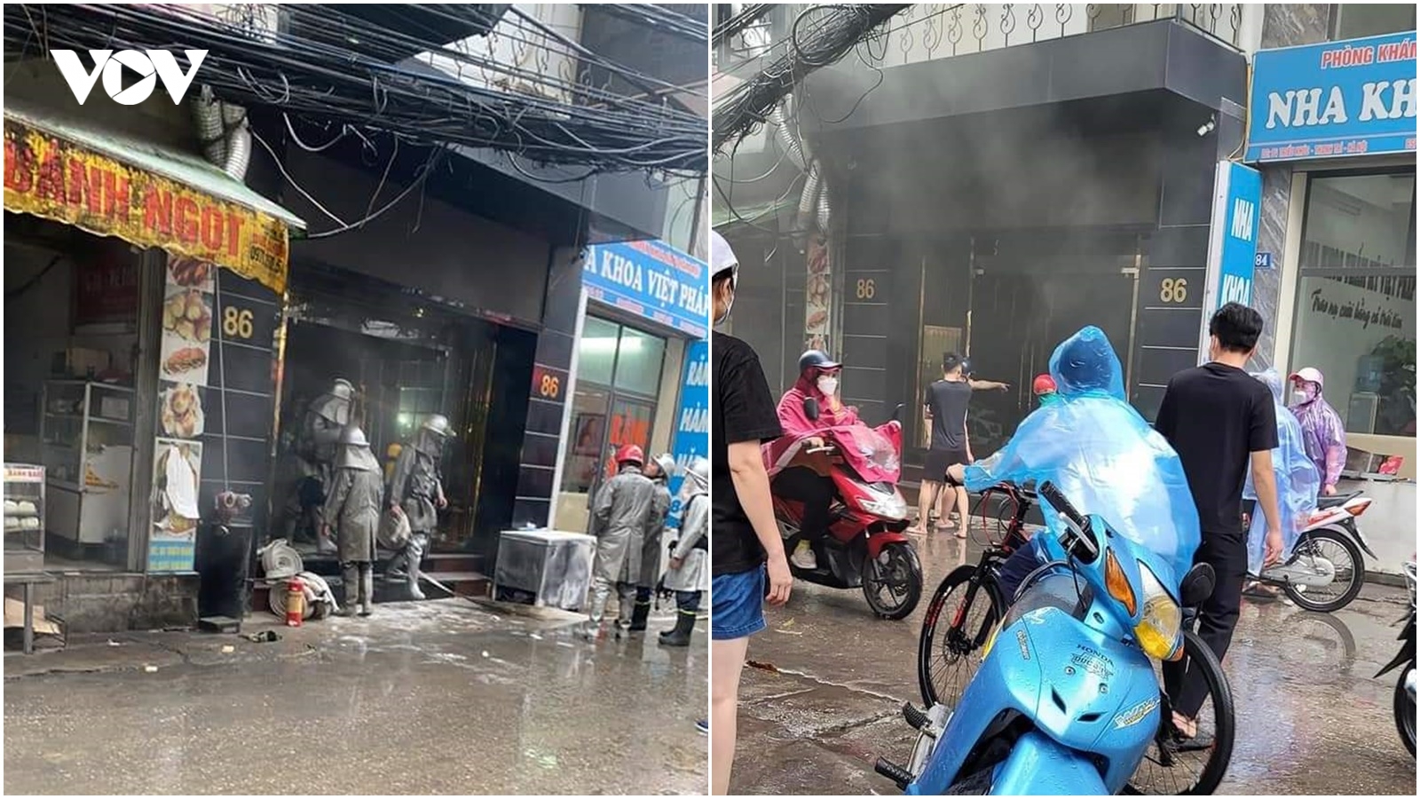 Cháy nhà dân trên phố Triều Khúc, Hà Nội