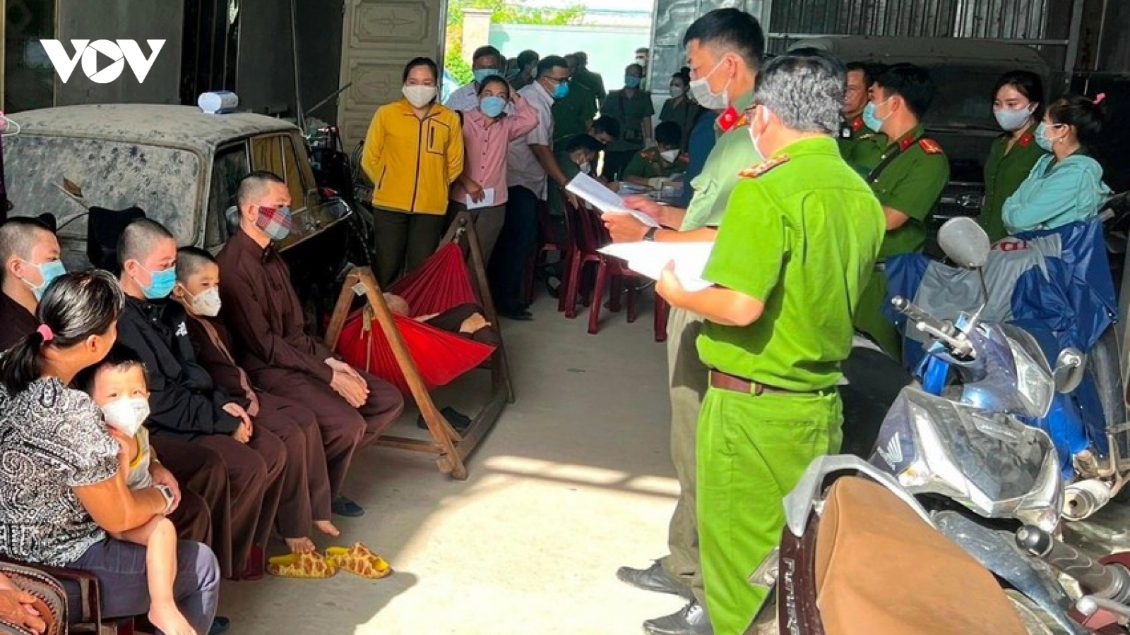 Công an Long An thông tin vụ lấy mẫu ADN vụ Tịnh thất Bồng Lai