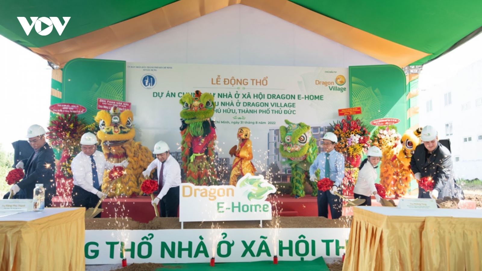 TPHCM động thổ Dự án Chung cư nhà ở xã hội Dragon E-Home Thành phố Thủ Đức