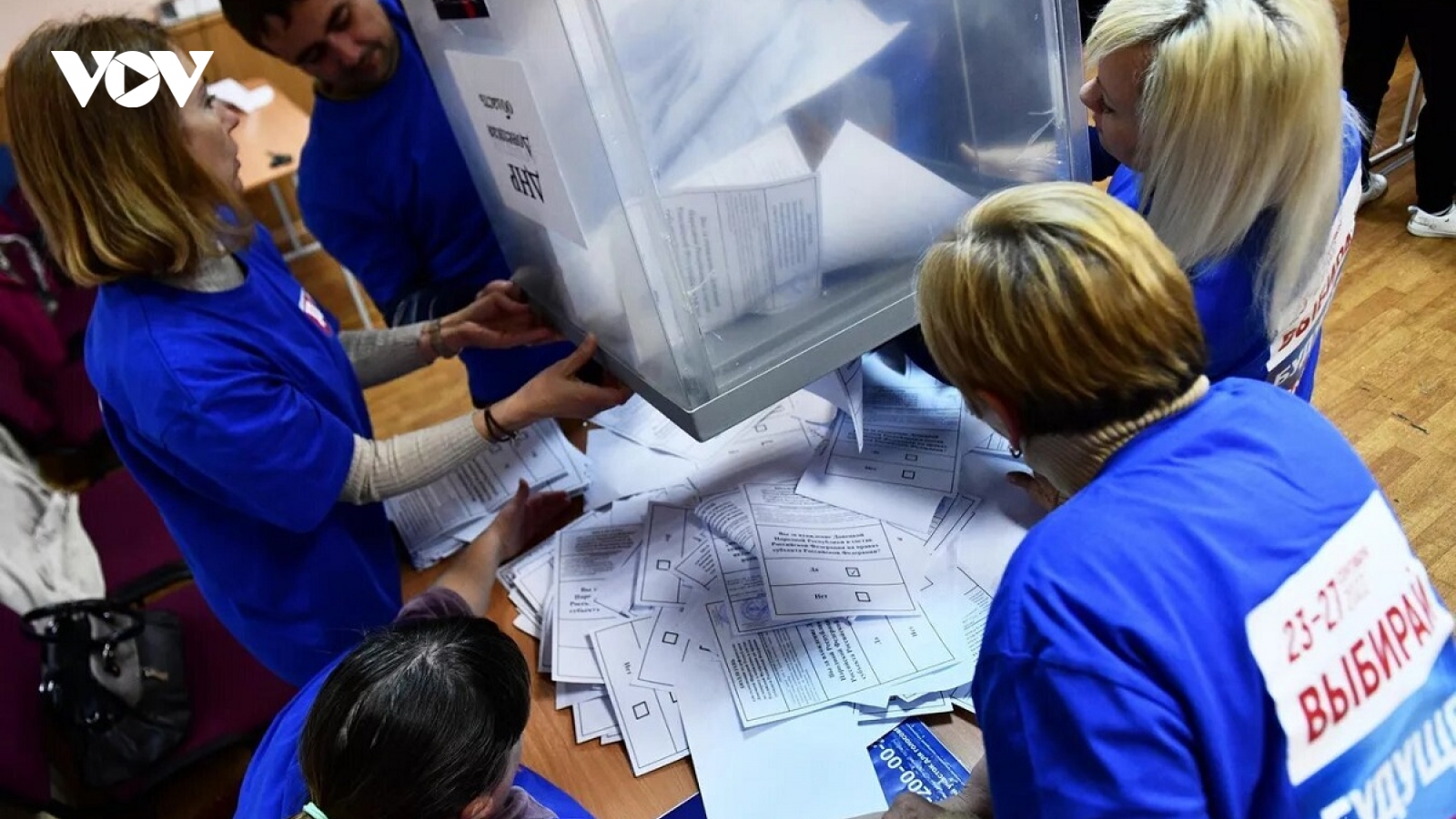 Đa số phiếu người dân DPR, LPR, Kherson và Zaporozhie ủng hộ gia nhập Nga