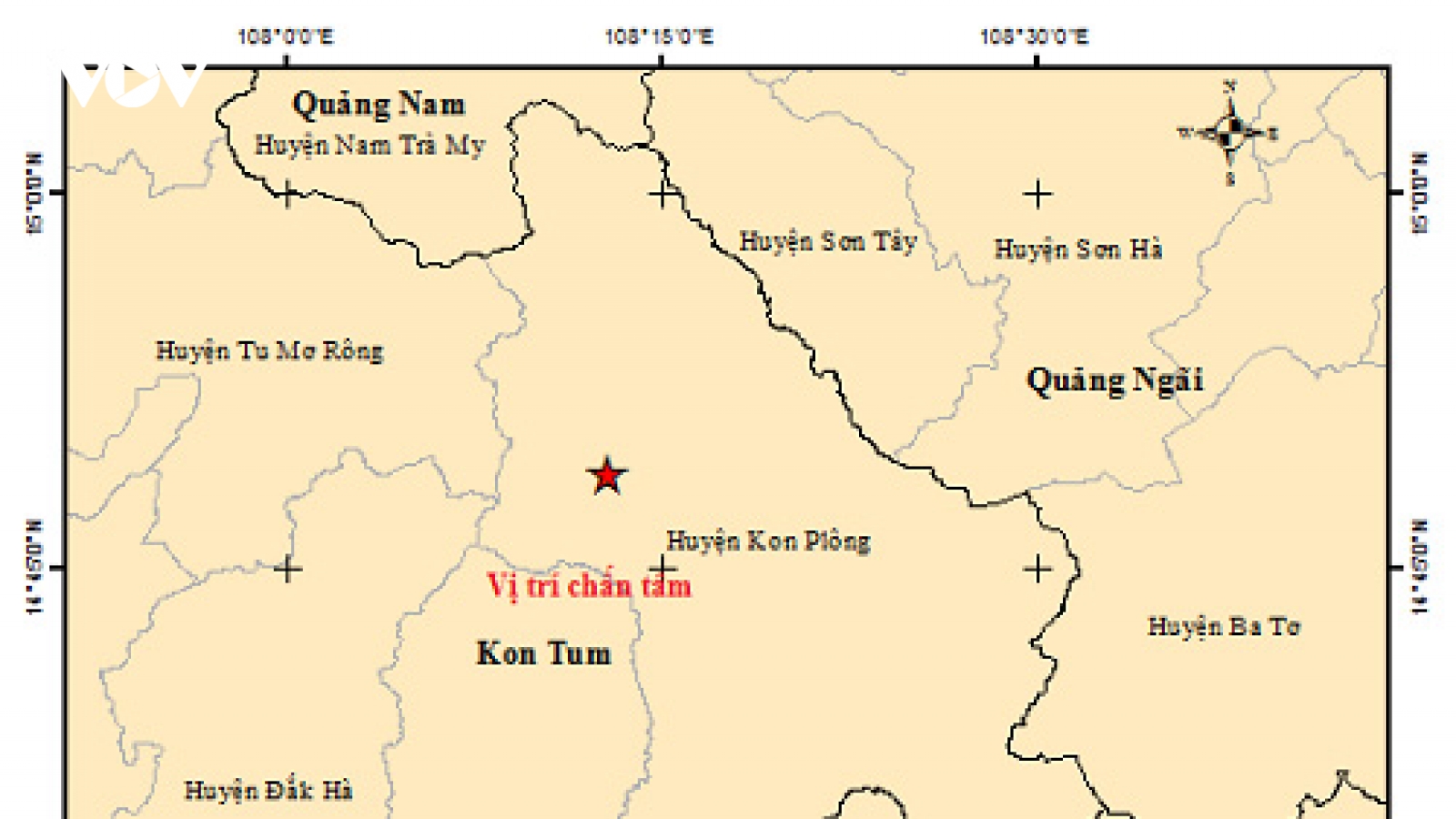 Kon Tum lại động đất 