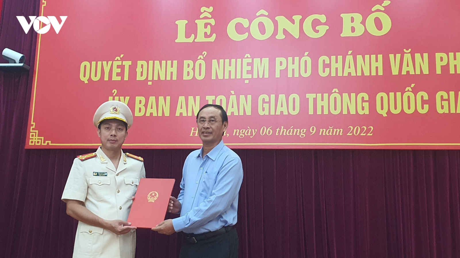 Biệt phái Cục phó Cục CSGT làm Phó chánh Văn phòng Uỷ ban ATGT Quốc gia