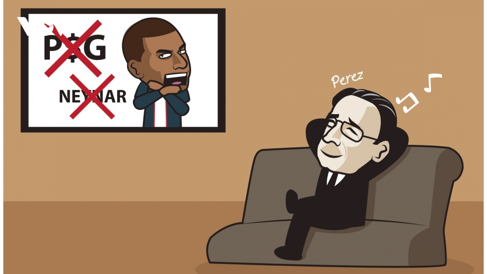 Biếm họa 24h: Chủ tịch Perez vui vẻ chờ đón Mbappe