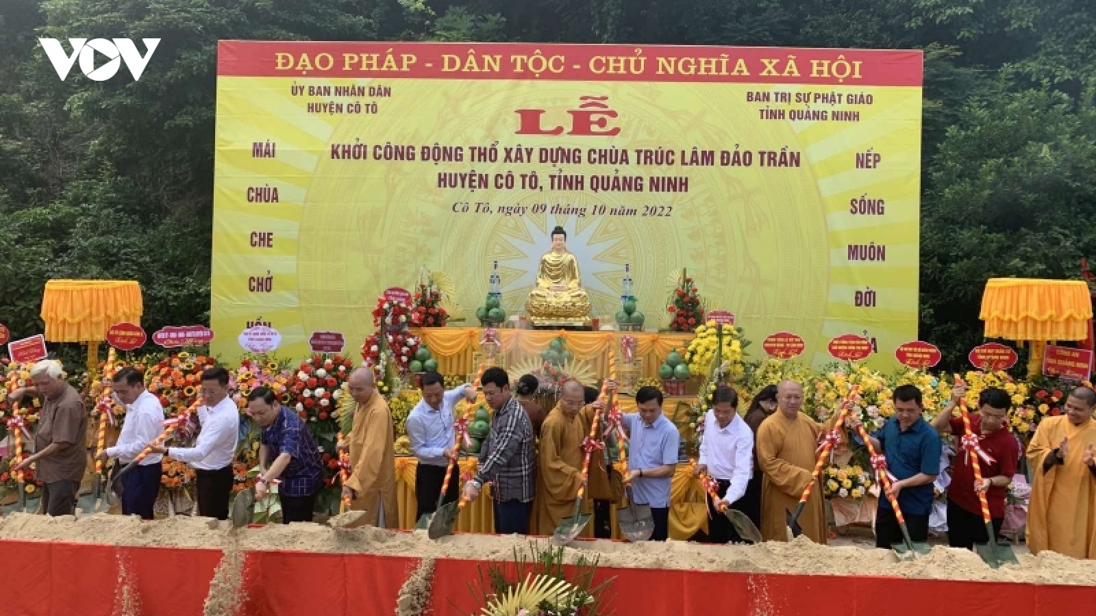 Động thổ khởi công Chùa Trúc Lâm đảo Trần