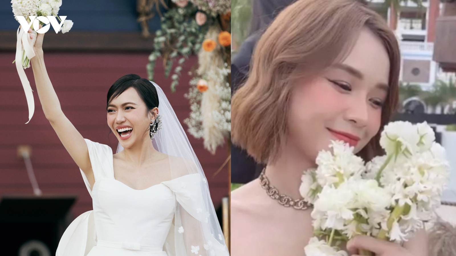 Lộ diện mỹ nhân bắt được hoa cưới của Diệu Nhi
