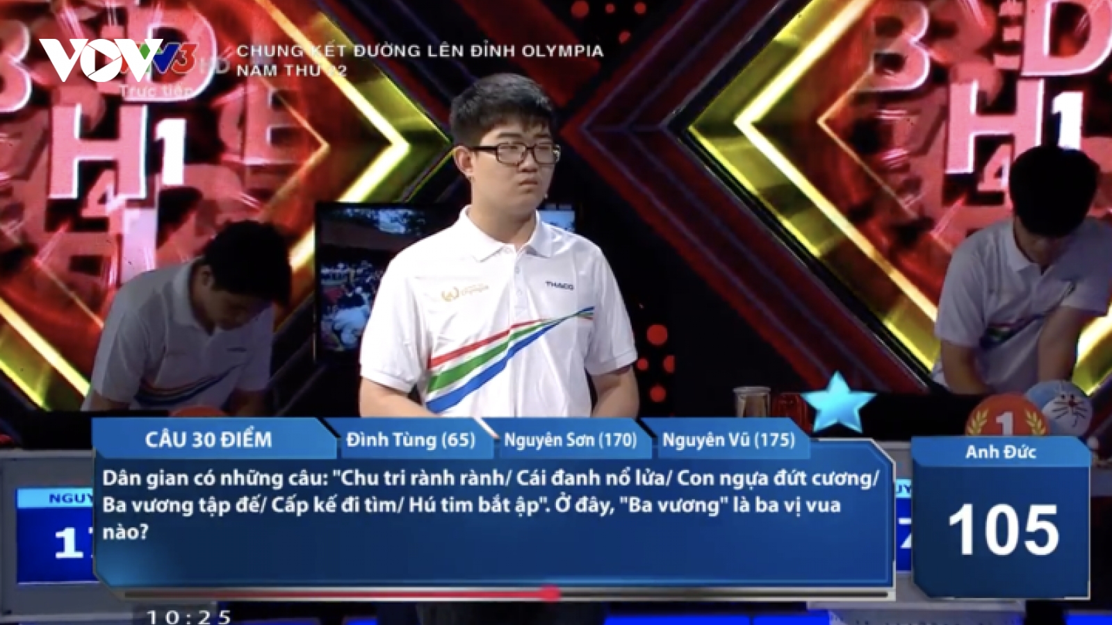 Hai câu hỏi lịch sử của Đường lên đỉnh Olympia bị sai đáp án?