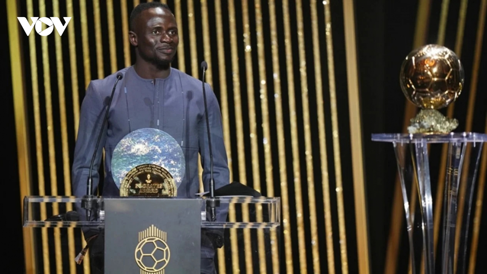 Sadio Mane nhận danh hiệu ý nghĩa ở lễ trao giải Quả bóng vàng 2022