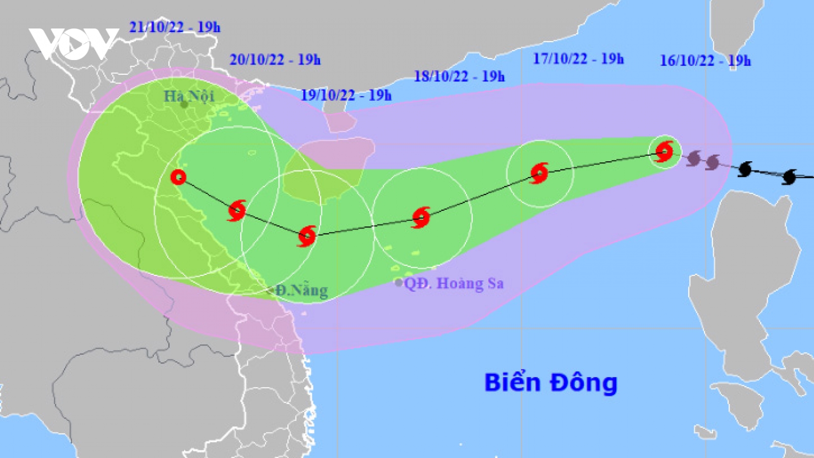 Bão số 6 cấp 11 cách Hoàng Sa khoảng 880km
