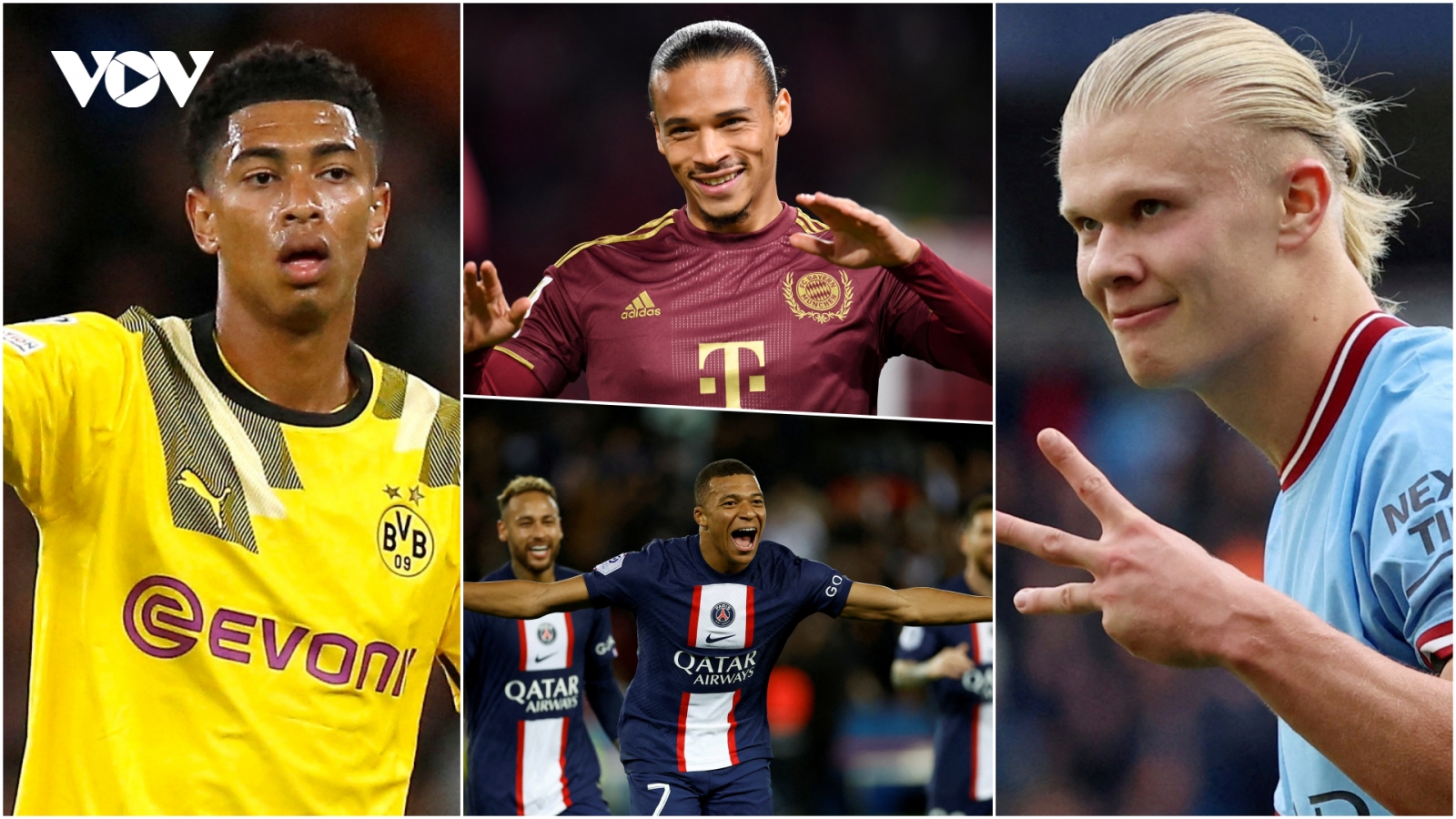 Cuộc đua “Vua phá lưới” Champions League 22/23: Haaland tạm đứng sau Leroy Sane