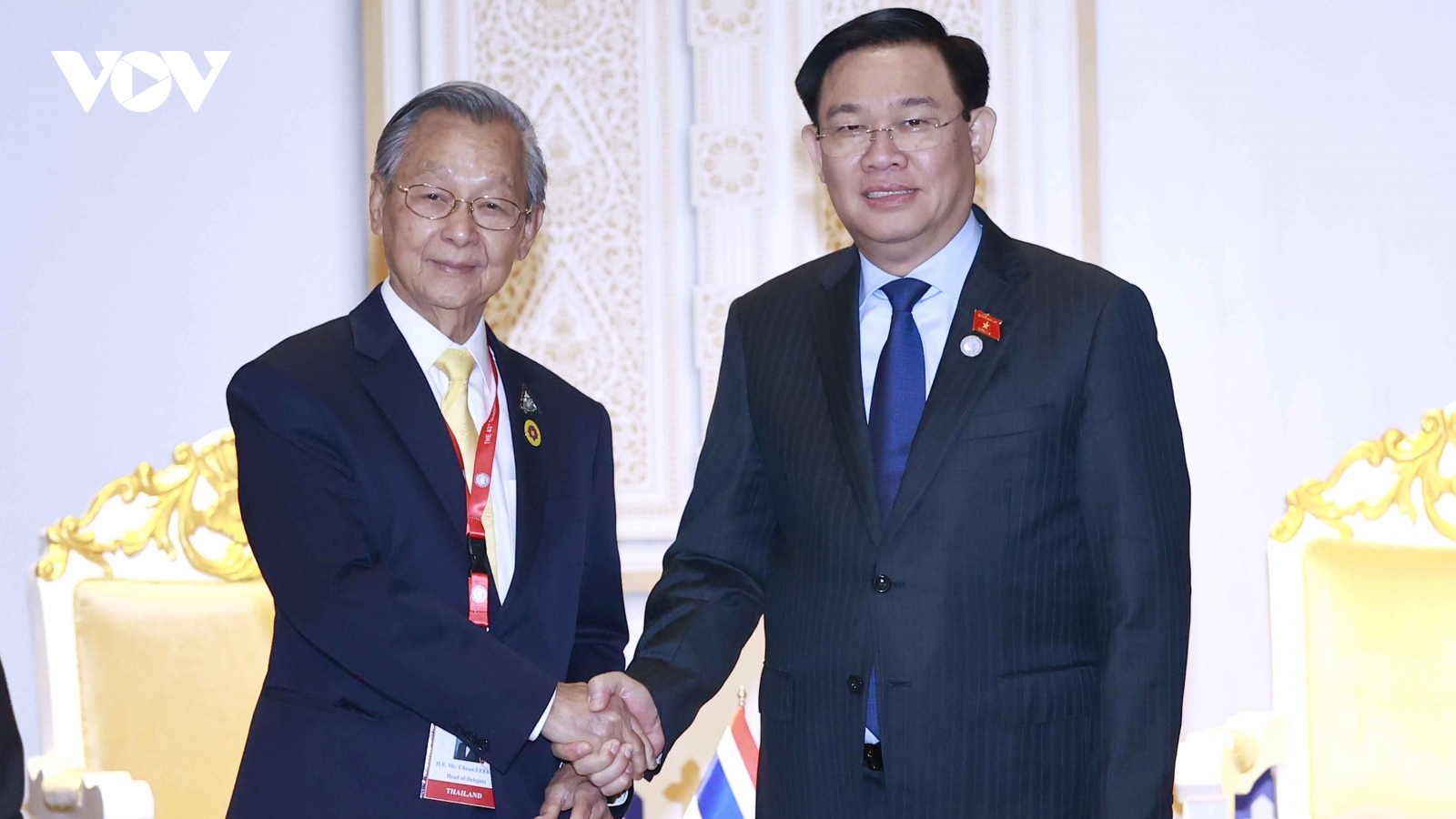 
        Chủ tịch Quốc hội Vương Đình Huệ gặp Chủ tịch Hạ viện Thái Lan
                              