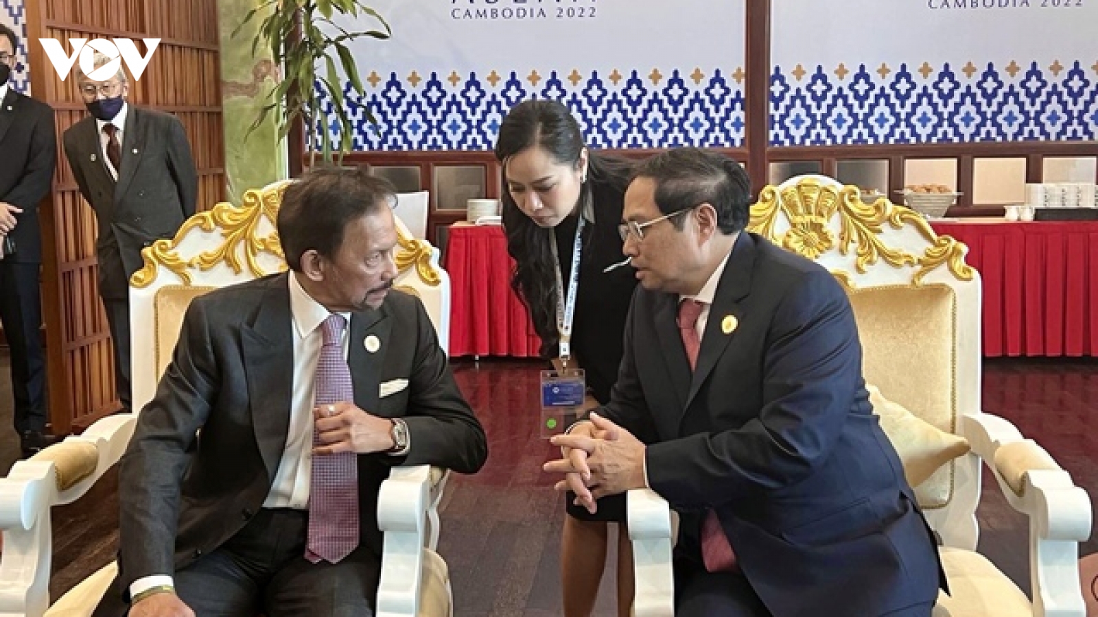 Thủ tướng Chính phủ Phạm Minh Chính gặp Quốc vương Brunei Darussalam