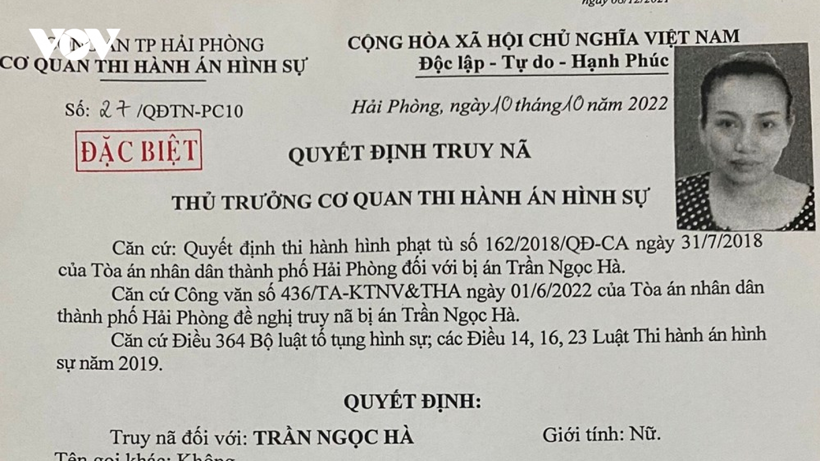 'Nữ quái' buôn bán ma túy sa lưới sau gần một tháng trốn truy nã