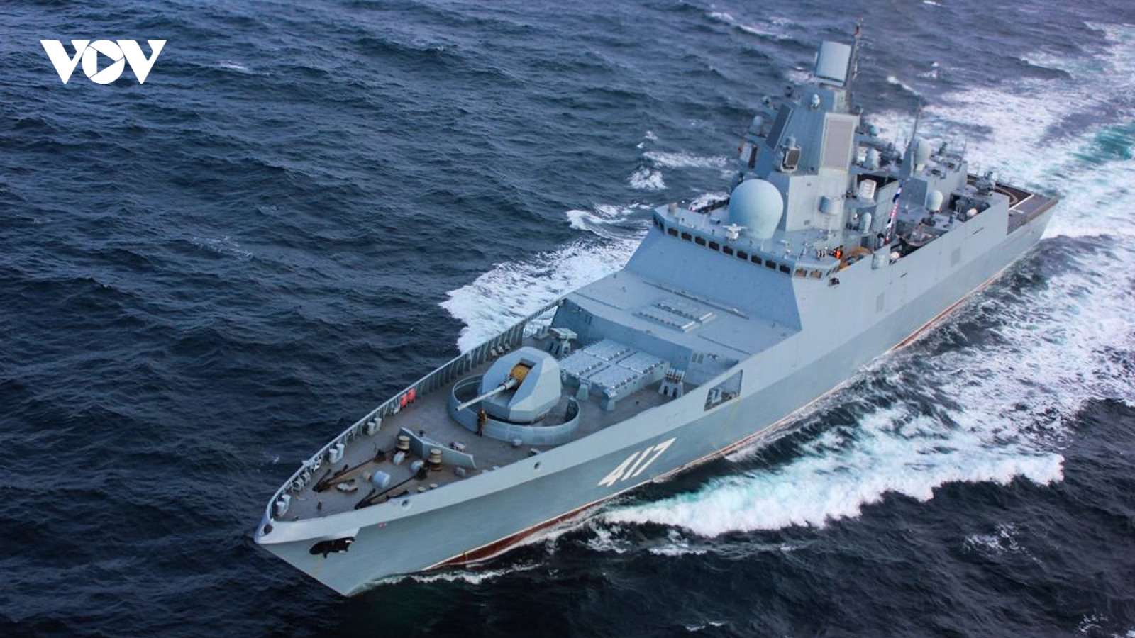 Khinh hạm Đô đốc Gorshkov của Nga phóng tên lửa diệt mục tiêu trên Biển Baltic