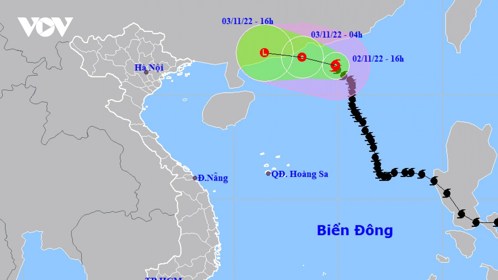 Bão suy yếu thành áp thấp, không ảnh hưởng trực tiếp đến nước ta