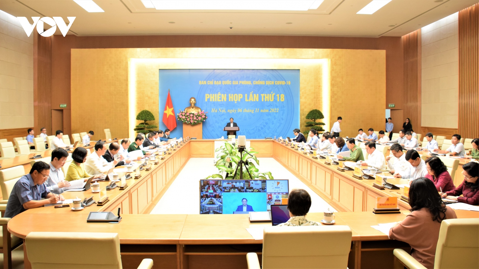 Thủ tướng chủ trì phiên họp 18 Ban Chỉ đạo Quốc gia Phòng, chống dịch Covid-19