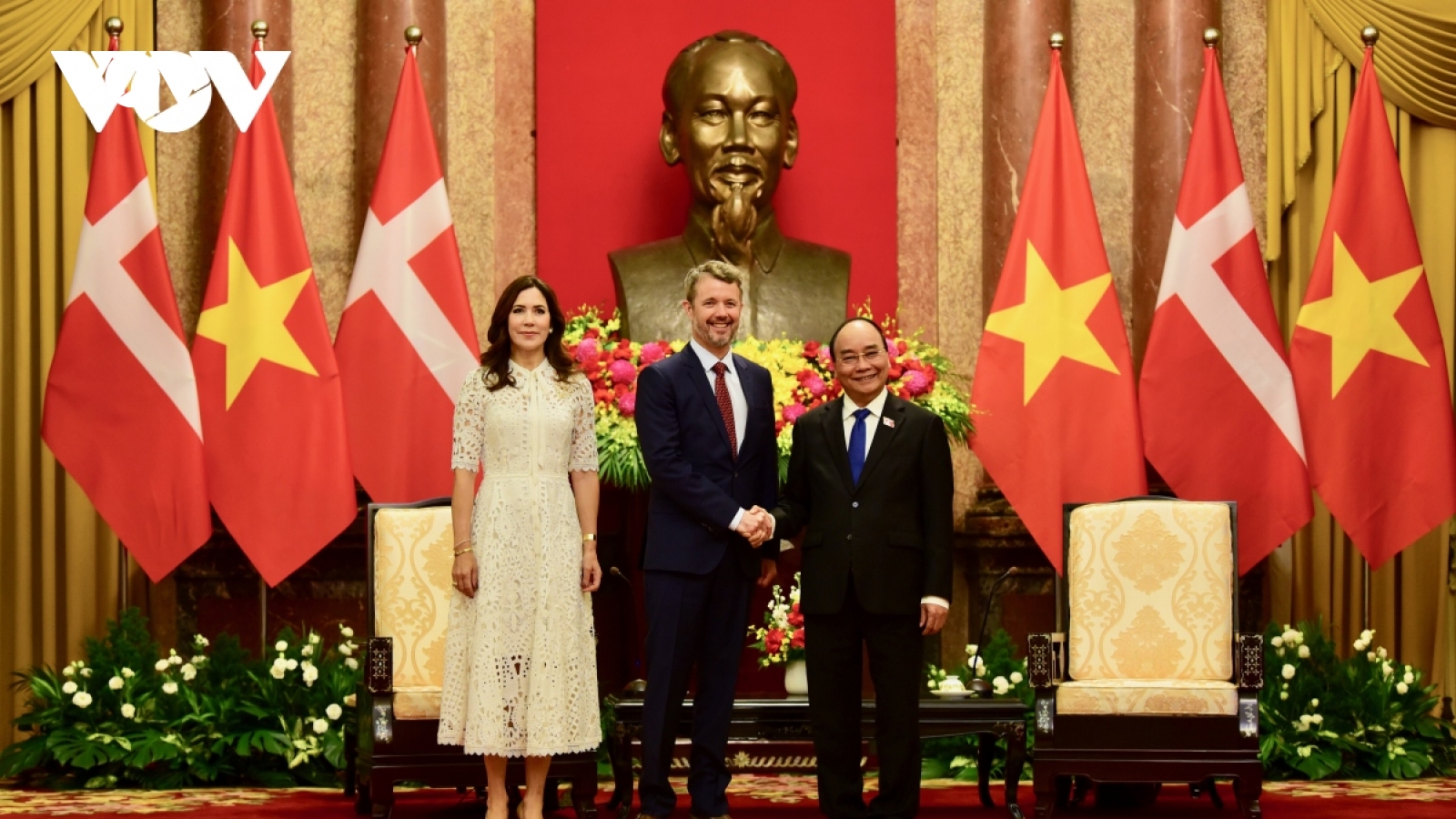 Chủ tịch nước tiếp Thái tử kế vị Đan Mạch và Công nương phu nhân