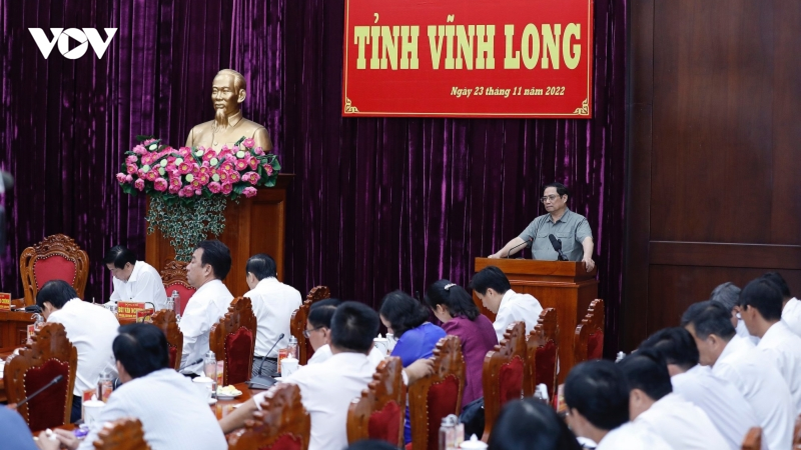 Thủ tướng kiểm tra dự án trọng điểm và làm việc với lãnh đạo tỉnh Vĩnh Long