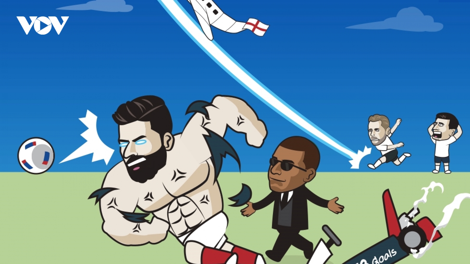 Biếm họa 24h: Harry Kane “sút tuyển Anh” về nước sớm