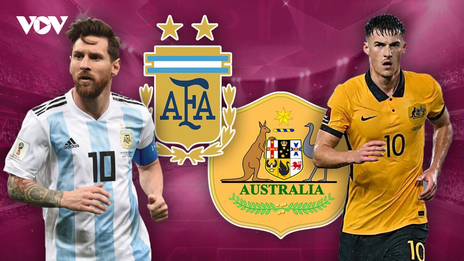 Link xem trực tiếp bóng đá Argentina vs Australia 2h ngày 4/12