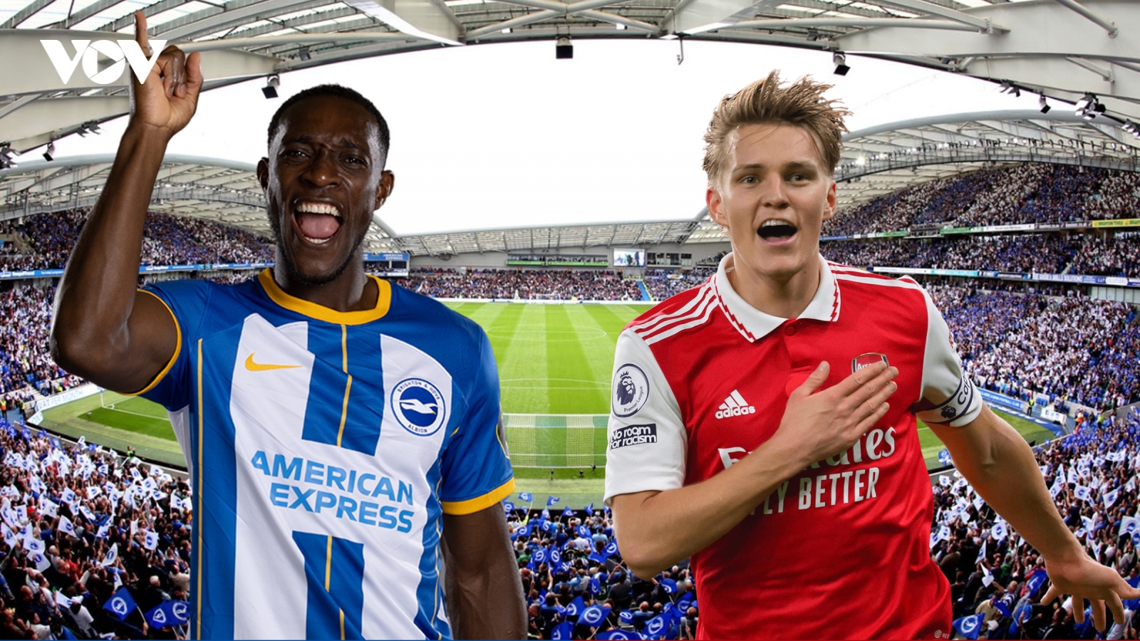 Dự đoán tỷ số, đội hình xuất phát trận Brighton - Arsenal