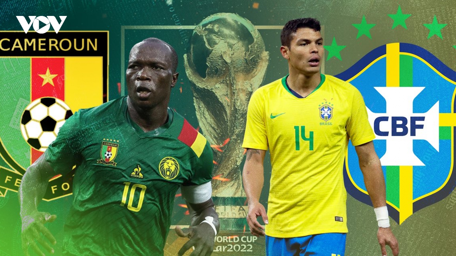 Link xem trực tiếp bóng đá Cameroon vs Brazil 2h ngày 3/12