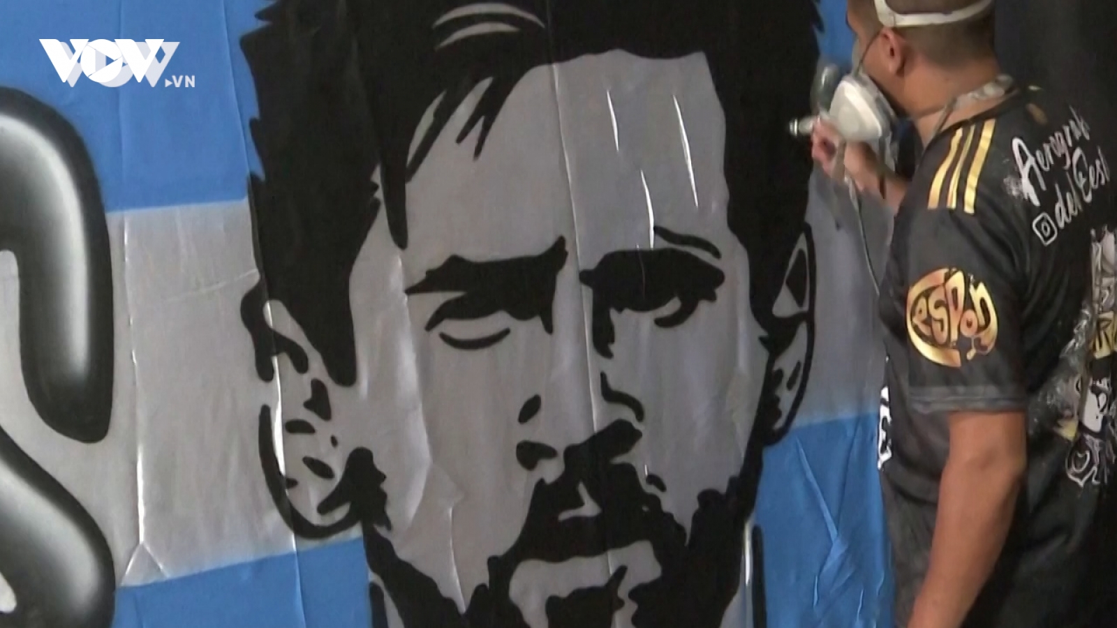Lá cờ độc đáo của Argentina chuẩn bị cho trận chung kết World Cup với Pháp
