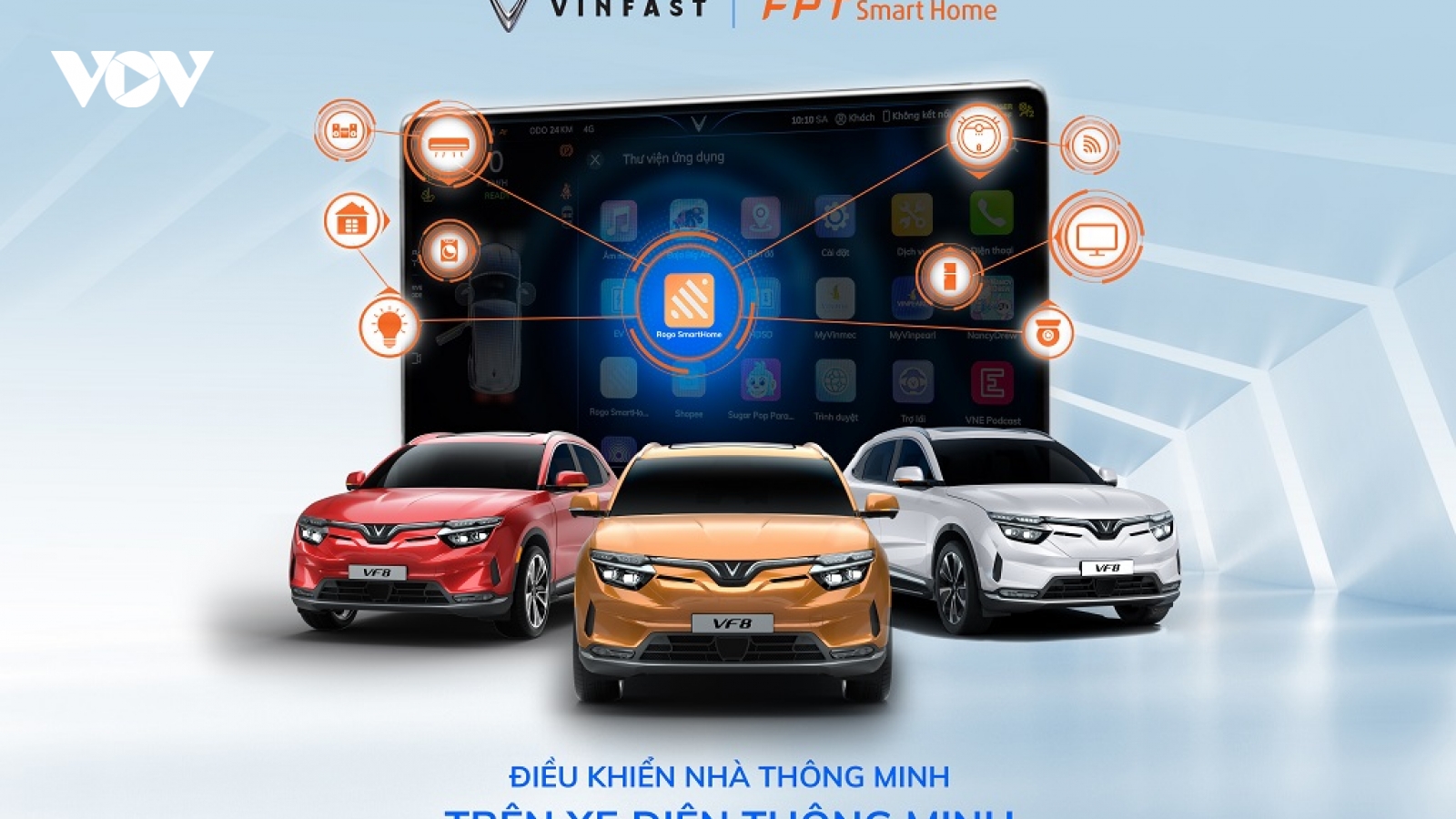 Điều khiển nhà thông minh chỉ bằng câu lệnh “Hey VinFast!” trên VF 8