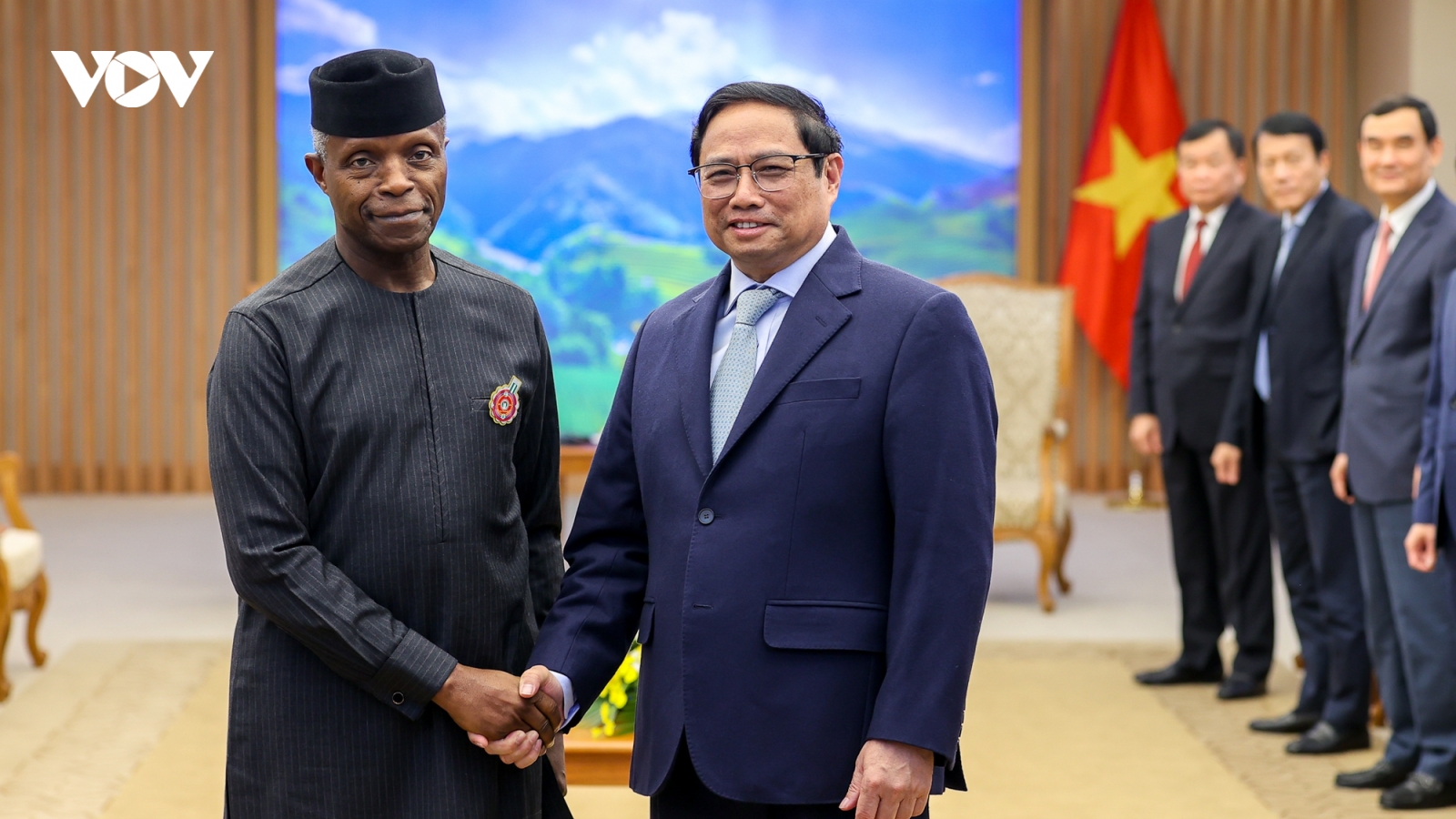 Thủ tướng Phạm Minh Chính tiếp Phó Tổng thống Nigeria Yemi Osinbajo