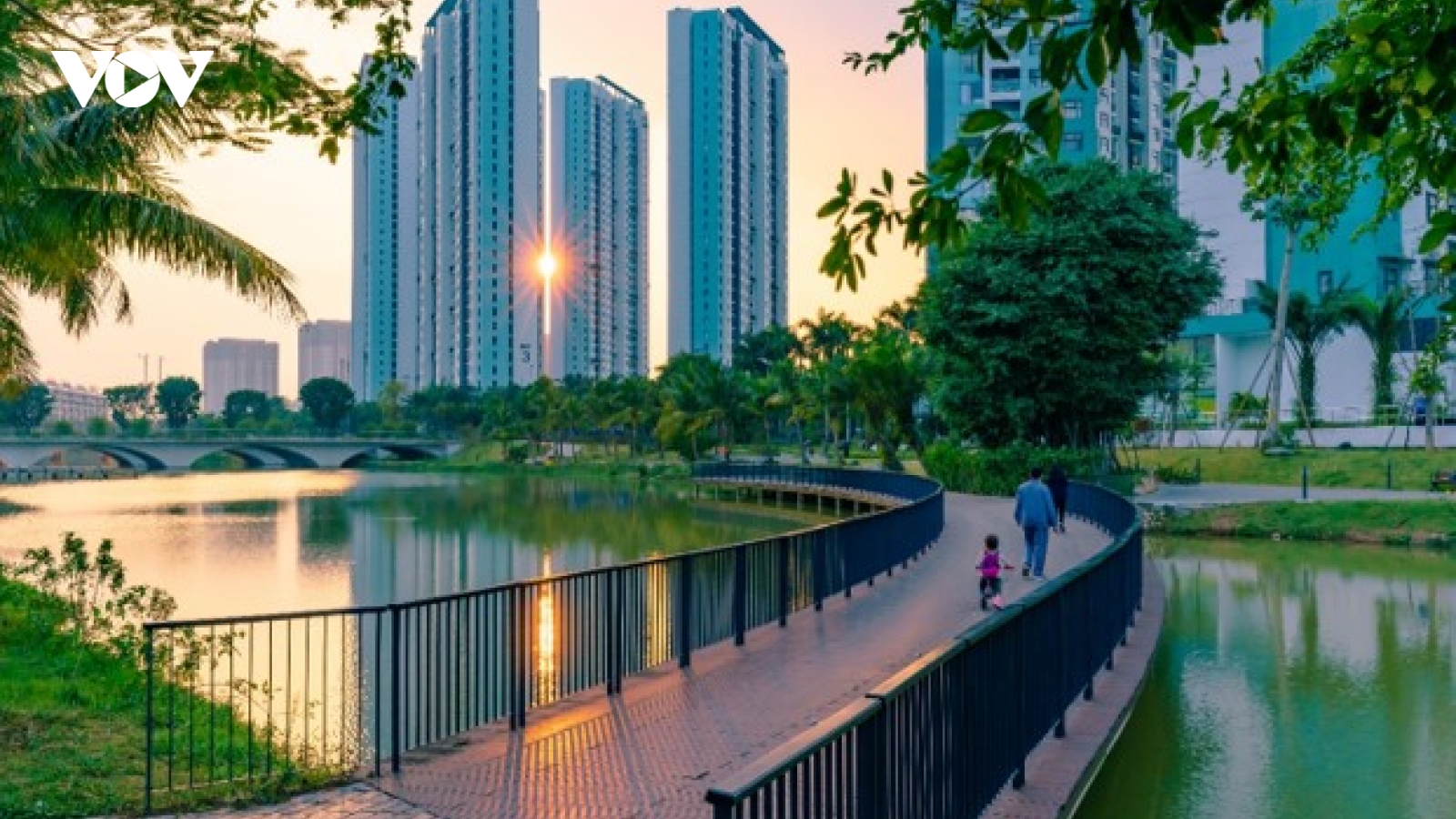 Những mảng rừng xanh vun đắp tâm hồn tại KĐT Ecopark