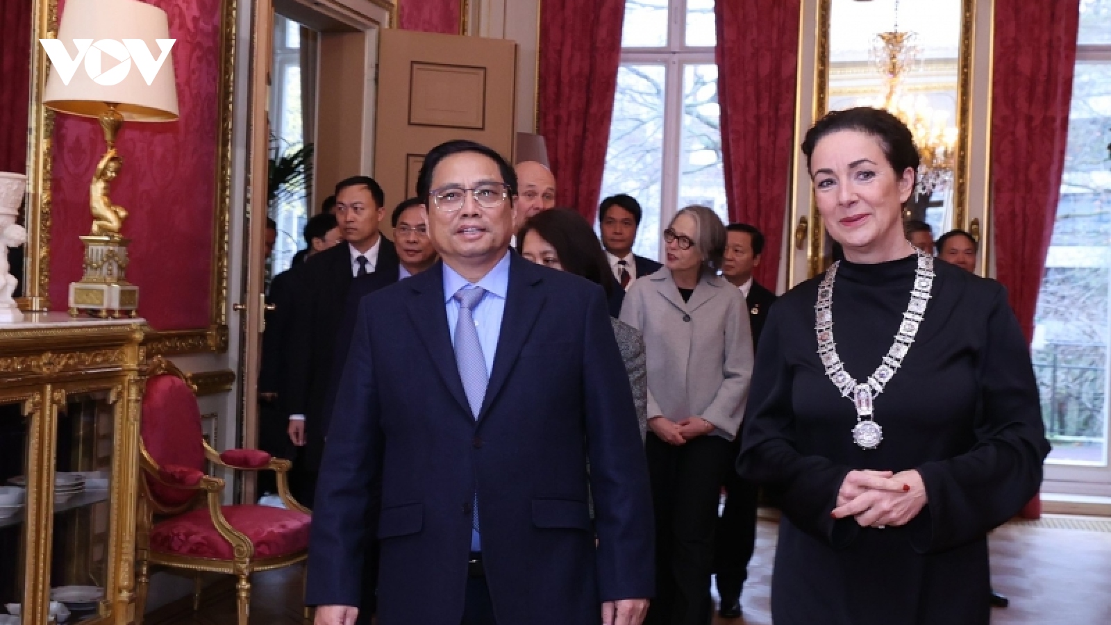 Thủ tướng Phạm Minh Chính gặp Thị trưởng thành phố Amsterdam Femke Halsema