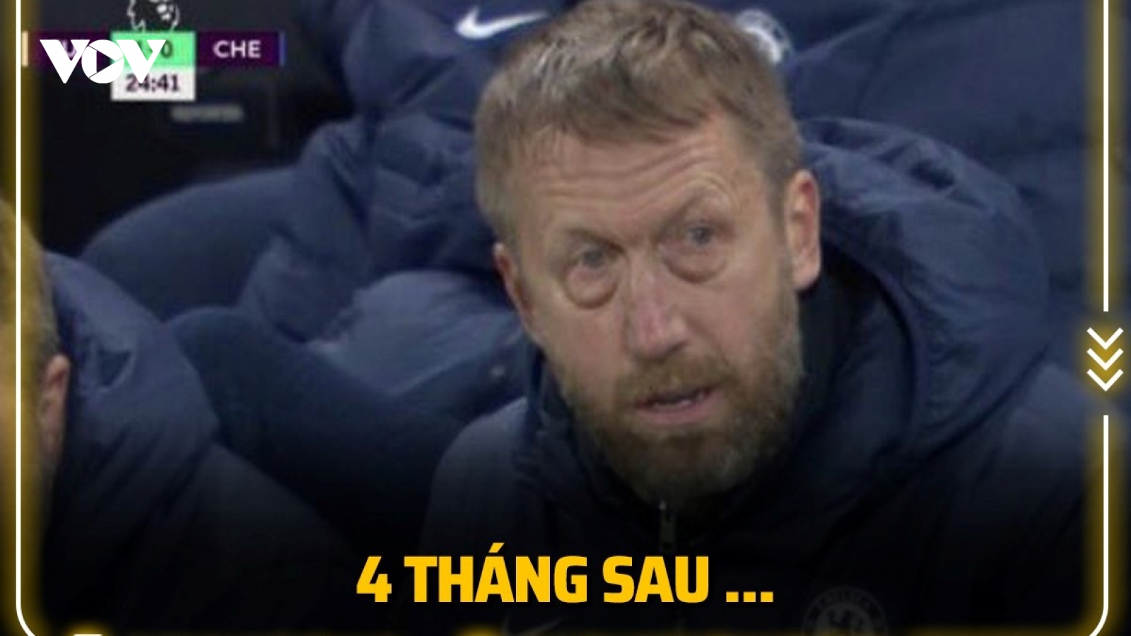 Biếm họa 24h: HLV Potter ''già sọm'' sau 4 tháng dẫn dắt Chelsea