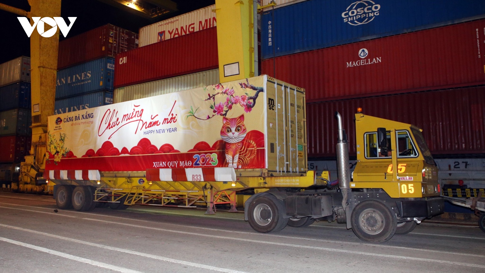 Cảng Đà Nẵng đón chuyến tàu đầu năm Quý Mão 2023