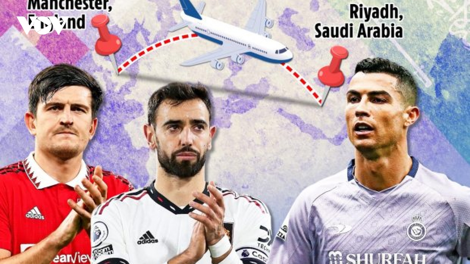 Cristiano Ronaldo mời 4 cầu thủ MU đến Saudi Arabia
