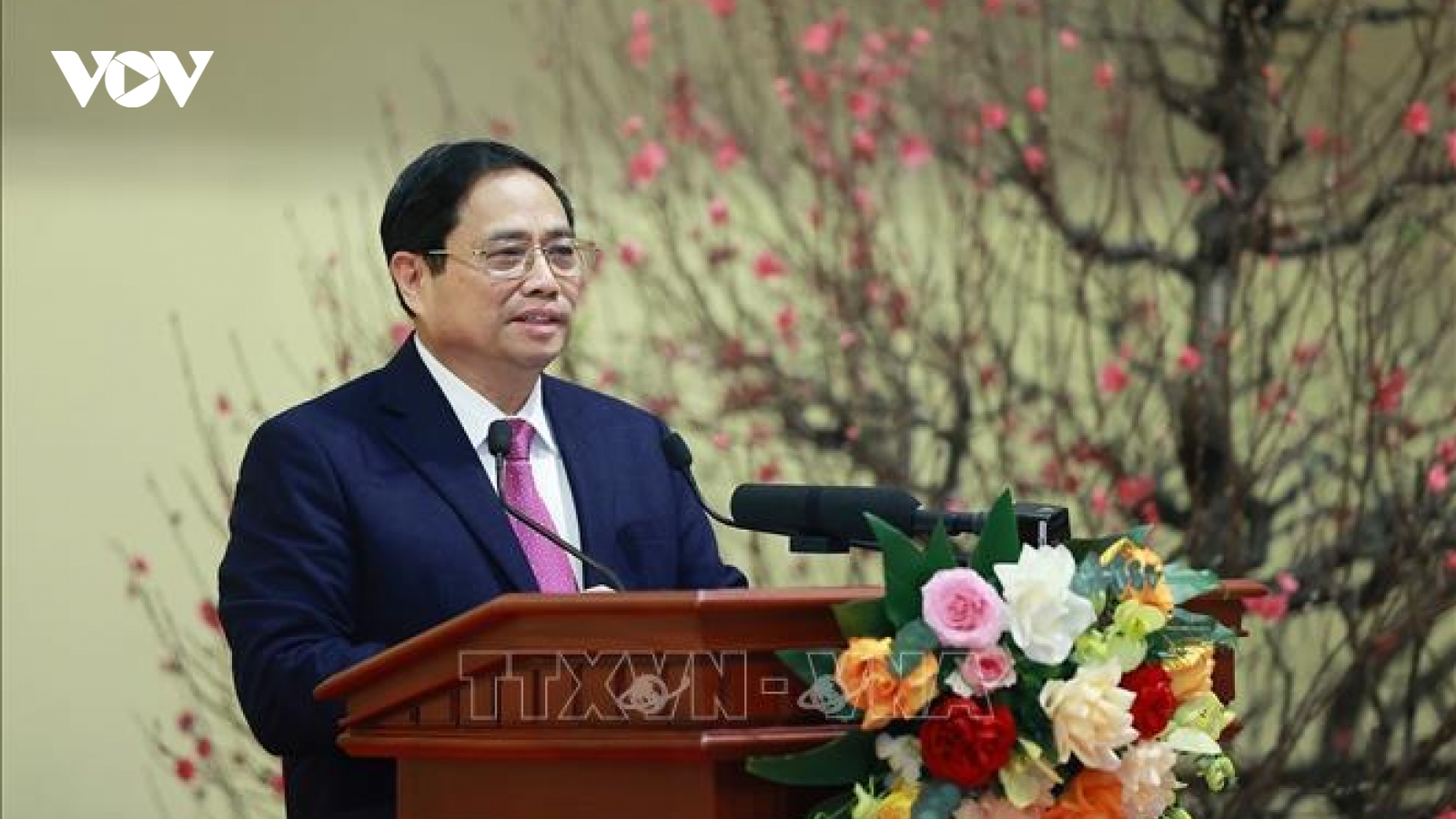 Thủ tướng Phạm Minh Chính thăm và chúc tết ngành Ngân hàng