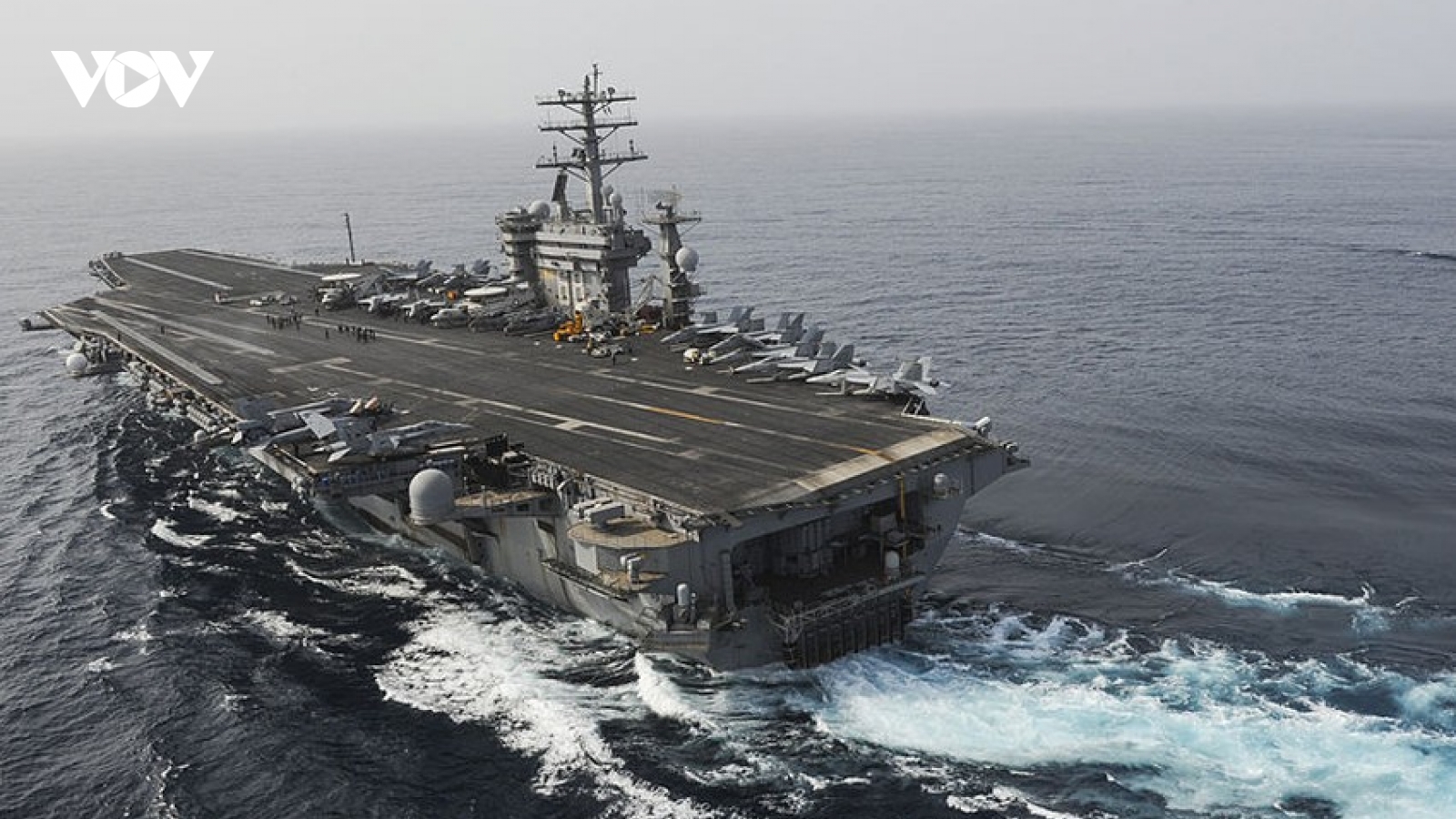 Nhóm tác chiến tàu sân bay USS Nimitz của Mỹ diễn tập ở Biển Đông