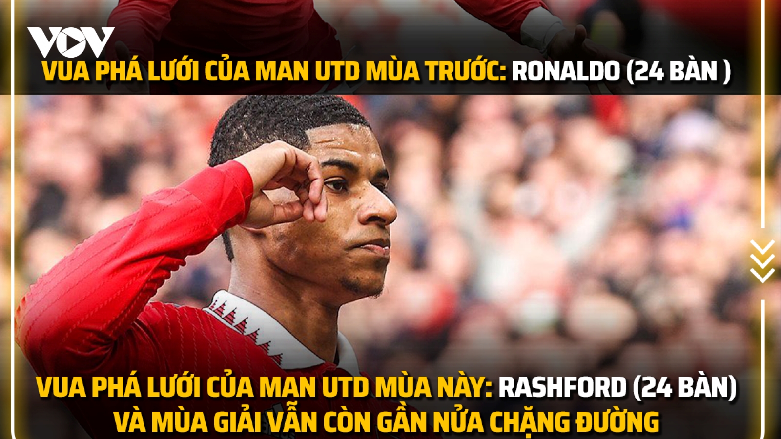 Biếm họa 24h: Rashford sánh ngang Ronaldo