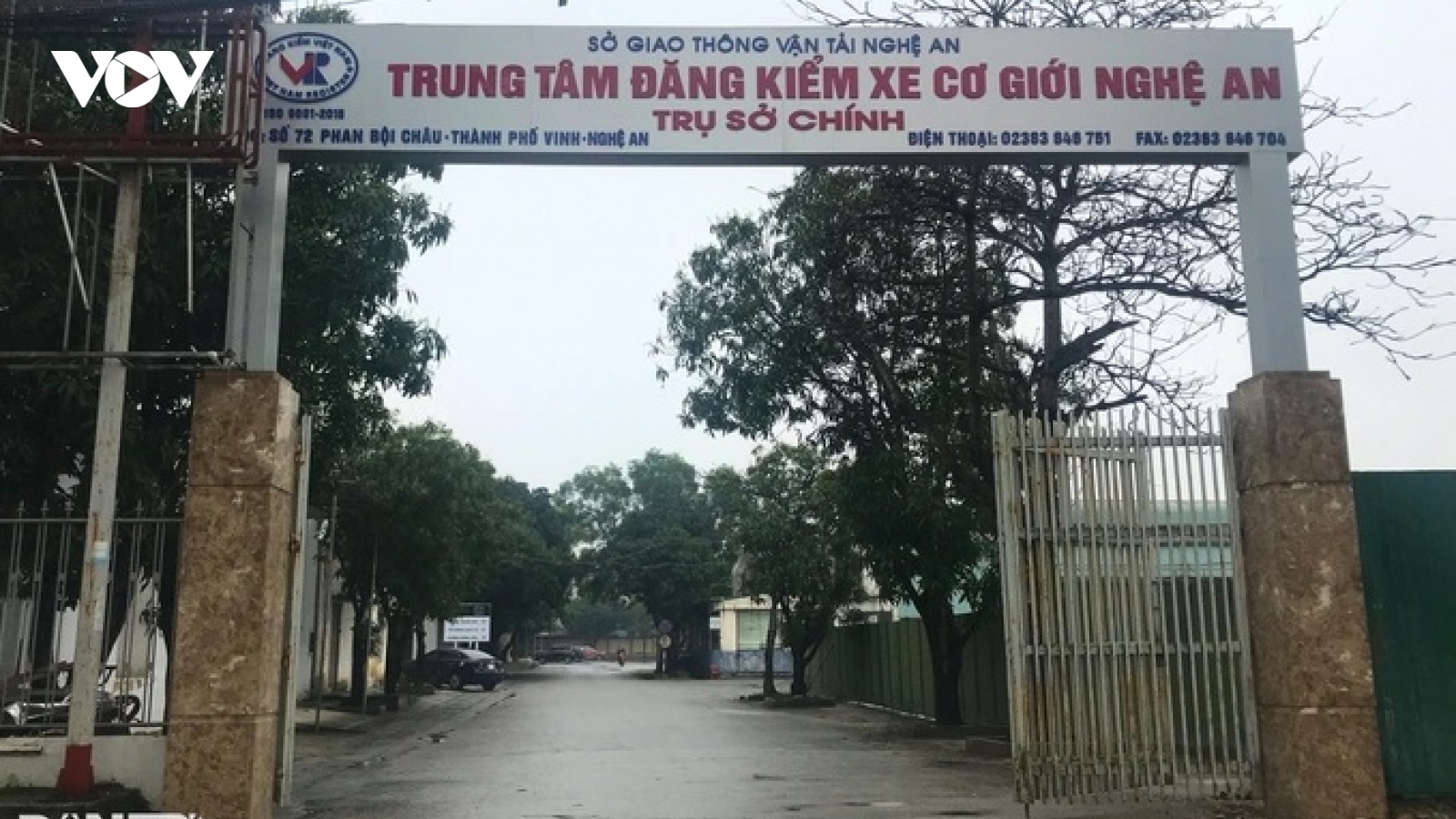 Khám xét trụ sở Trung tâm Đăng kiểm xe cơ giới 3701S Nghệ An