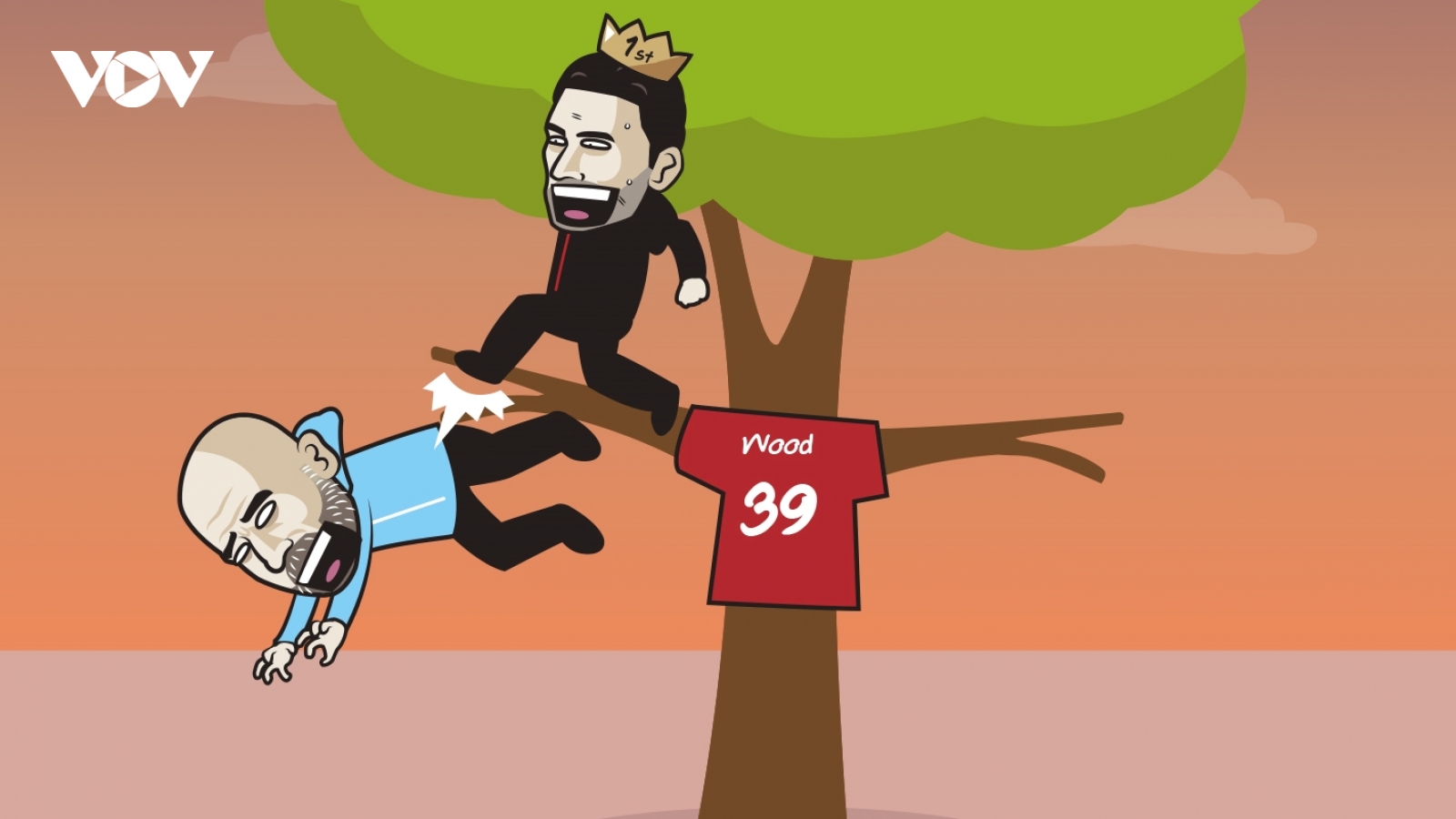 Biếm họa 24h: Mikel Arteta "đá bay" Pep Guardiola khỏi ngôi đầu