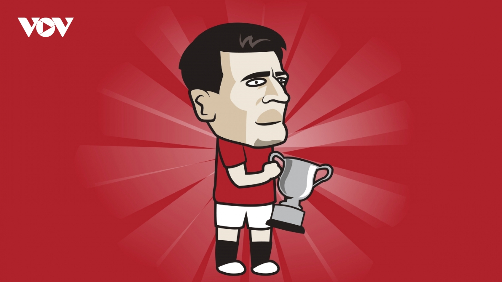Biếm họa 24h: Harry Maguire ngượng ngùng khi nâng cúp vô địch