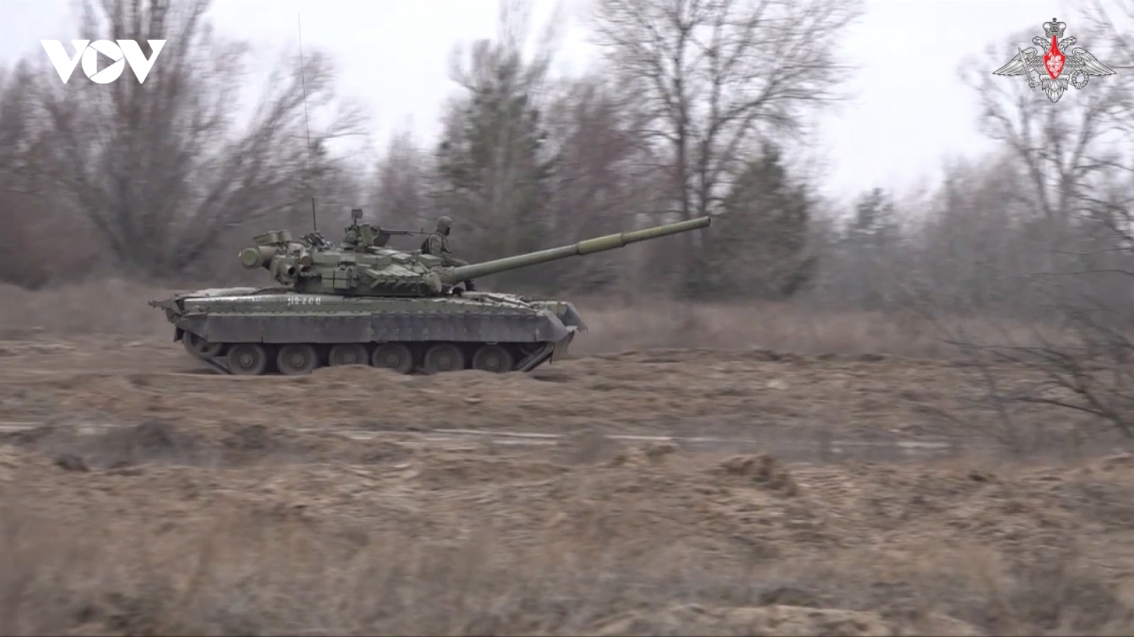 Xe tăng T-90M của Nga phối hợp hoạt động cùng UAV để tăng hiệu quả chiến đấu